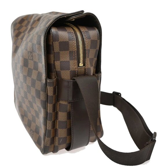 LOUIS VUITTON Naviglio Shoulder Bag Damier Ebene Leather Brown N45255 35KB609 - Picture 4 of 16